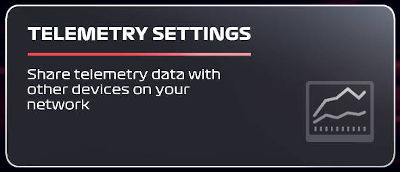 UDP telemetry settings